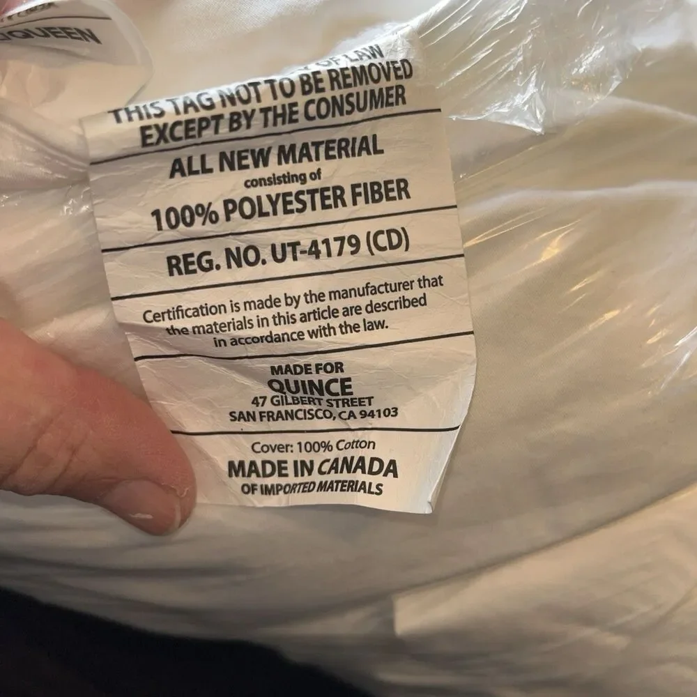 Premium Quince Down Alternative Comforter, Full/Queen, White